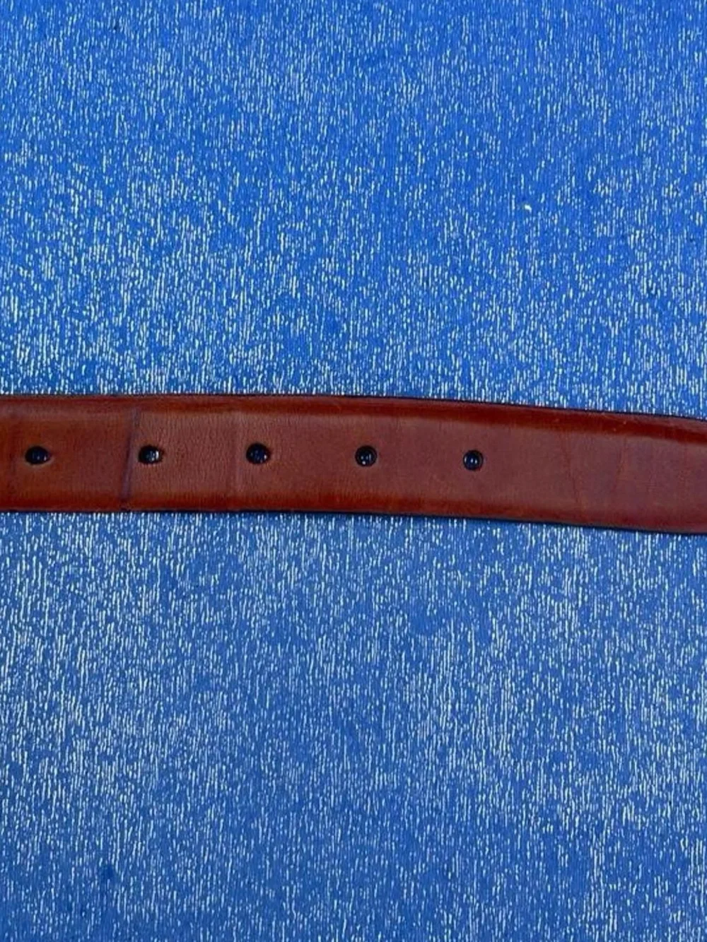 Men's Classic Leather Belt in Brown by Lands End Size 40